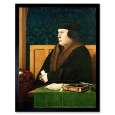 Painting Antique Holbein Junior Thomas Cromwell 12X16 Inch Framed Art Print