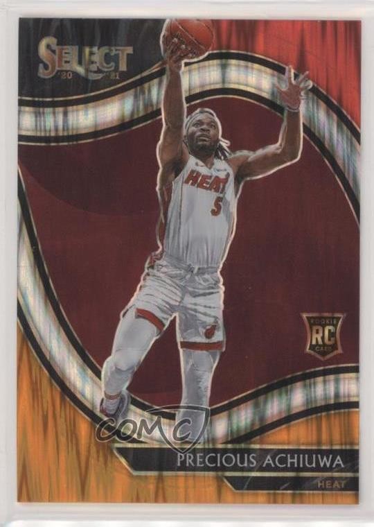 2020 Panini Select Courtside Red White Orange Flash Prizm Precious Achiuwa 18aq