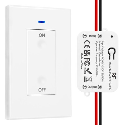 DieseRC AC 110V 120V 220V 240V Wireless Remote 1 transmitter and 1 receiver 