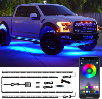 LED Underglow Kit for Car, 29 Modes, APP + Remote Control, Music Sync - DIY