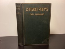 1916 Chicago Poems - Carl Sandburg - 1st Edition, 1st Issue