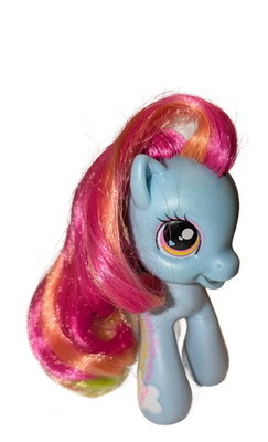 MLP My Little Pony G3.5 Twice As Fancy Rainbow Dash Toy Clouds 2008 Brushable 4''