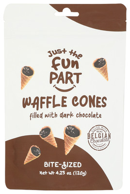 Just The Fun Part Waffle Cone Mini Dk Choc 4.23 OZ Pack Of 6