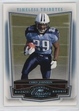 2008 Donruss Classics Rookie Timeless Tributes Platinum 24/25 Chris Johnson 04ii