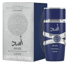 lattafa Asad Zanzibar Limited Edition 3.4oz EDP Spray For Men NIB Free Shipping.