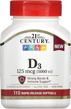 D 5000 IU Tablets, 110 Count