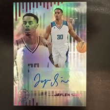 2022-23 Chronicles Draft Picks Illusions Rookie Signs Jaylen Sims RC Auto Pink