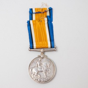 WW1 Named British War Medal Silver With Ribbon 1662 JOHNSTON RAMC