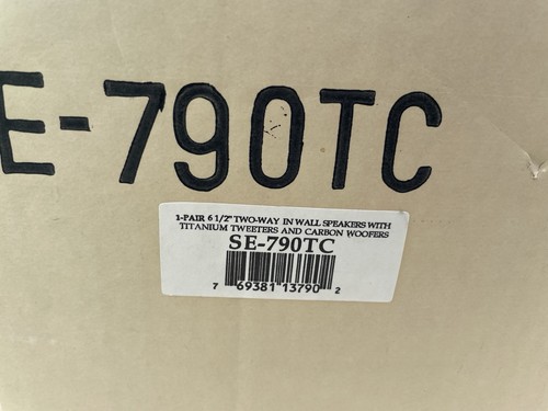 OEM SPEAKERS 2 WAY IN WALL FLUSH MOUNT 8 OHM 100 WATT 6-1/2" CARBON WOOFERS - Picture 8 of 16