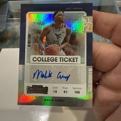 2022 Chronicles Draft Malik Curry Holo Auto Not Steph Curry but much cheaper!