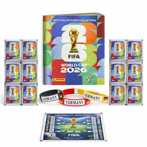 World Cup 2026 Collection Set XXL - Includes Panini Album, Stickers & Wristbands