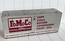 Vintage Fomoco Genuine Ford Metal Parts Storage Cabinet Paperwork Extras