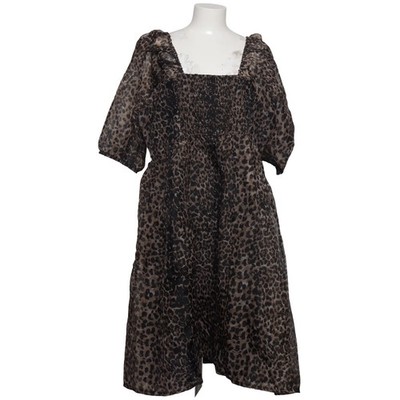 Ellos, Kleid, Größe: 50/52, Beige/Schwarz, Polyester, Leopard, Damen #AkM