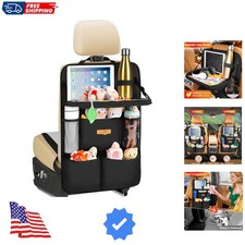 Backseat Car Organizer with Foldable Tray for Kids  Adults   NEW MODEL Seat ...