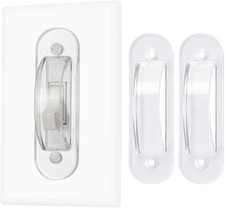 Wall Switch Guards Plate Covers Child Safety Security Home 2 Piece, Clear