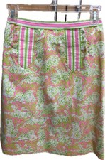 Vintage Lilly Pulitzer Tiger Print Skirt Size 4
