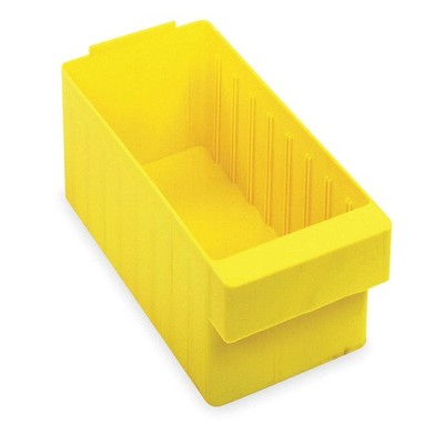 QUANTUM STORAGE SYSTEMS QED603YL Drawer Bin,Yellow,Polystyrene,4 5/8 in 2KWD3