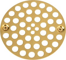 4 Shower Strainer Drain Trim Set, Solid Brass Screw-in Shower