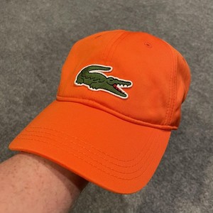 Lacoste Sport Miami Open Hat Strap Back Mens L Orange Tennis Cap RK7175