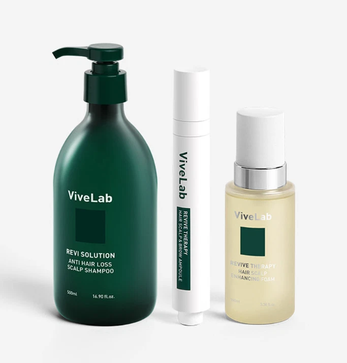 Vivelab Revi Anti-Hair Loss Scalp Set (Shampoo 500ml + Ampoule + Nutrient)
Opens in a new window or