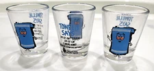 SOUTH PARK 2" Shot Glasses TOWELIE Comedy Central 2008 Set of 3