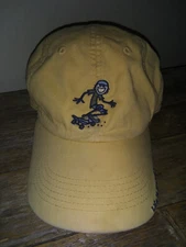 Life Is Good Hat - Skateboarding Smiling Guy Happy Fun Adult Yellow Baseball Cap