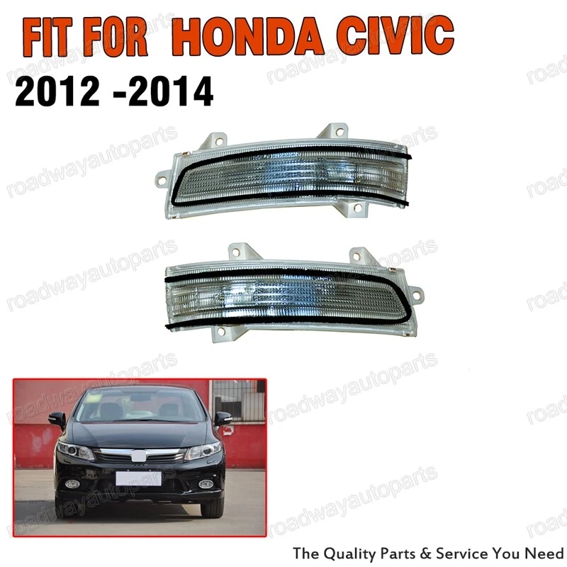 1 par de luces LED de espejo retrovisor lateral lámpara de señal de giro para HONDA CIVIC 2012-2014 Foto 3 de 4