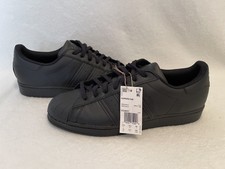 Size 13 - adidas Superstar All Black for sale online | eBay