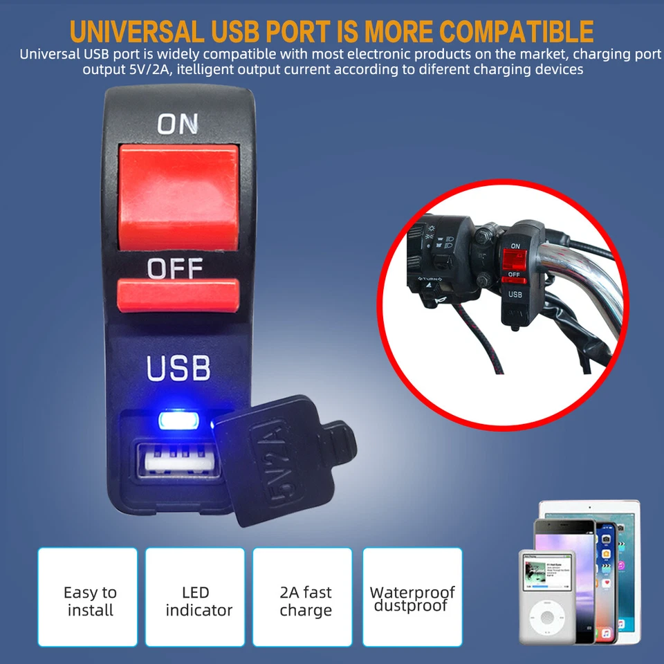 LED Headlight Light Bar Kit For CRF110 KLX110 TTR110E Plug-n-Play Waterproof US - Image 3 of 4