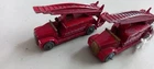 Matchbox Lesney Moko lot of 2 unboxed original 9a Dennis Fire Engines