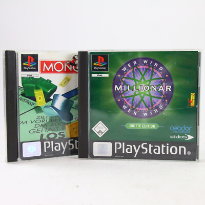 Sony Playstation 1 PS1 PAL OVP Wer wird Millionär Dritte Edition Monopoly Gut