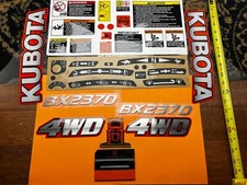 OEM Kubota 2370 Tractor BX Decal Kit Tractor Decals Sticker FULL SET+Applicator