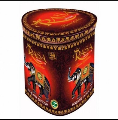 Black Tea in an iron can Super Pekoe Rasa, 400 g