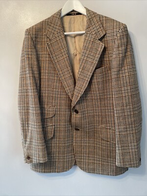 DAKS TWEED JACKE BLAZER Herren 44 R Signature Check einmal getragen neuwertig 
