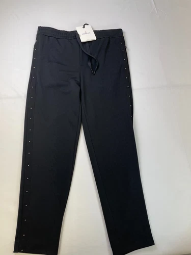 Moncler Mens Stud Embellished Sweatpants - Black / Size: L