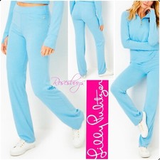 NWT 128 Lilly Pulitzer Tayden UPF 50 Pants MED, XL in Heathered Bon Bon Blue