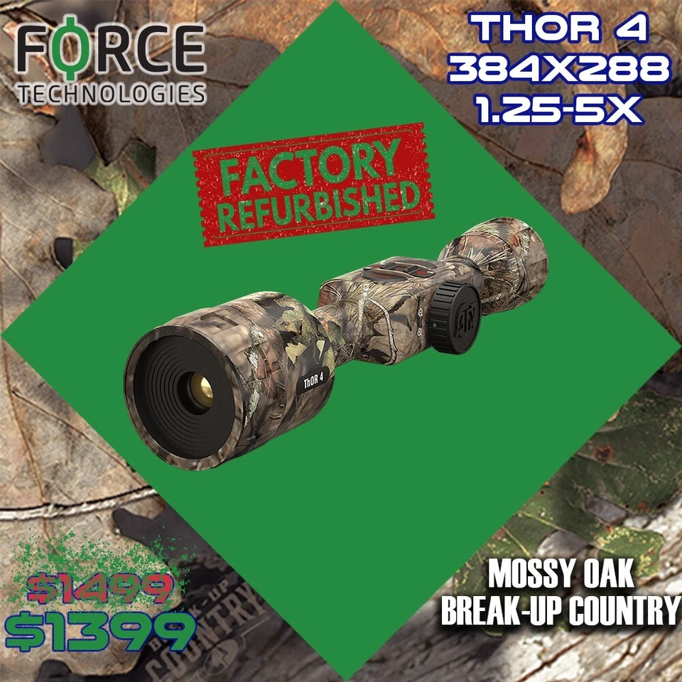 Refurbished ATN Thor 4 384 1.25-5x Mossy Oak Break-Up Country