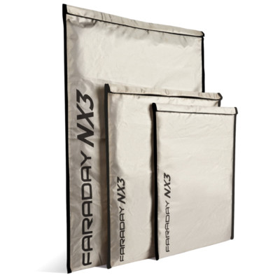 Faraday NX3 KIT 3 PC Large Kit NX3 Triple-Layer CYBER Fabric Faraday Bags