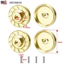 For RC 1/18 TRX4M Crawler Brass Wheel Hex Hub Counterweight Heavy Weight