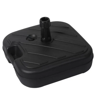 TAYLOR & BROWN 22L Black Plastic Square Umbrella Parasol Base Stand Patio Outdoor Garden