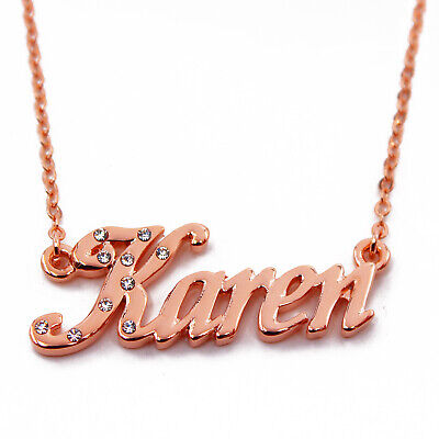 Gifts Name Necklace "ANDREA" 18ct White Gold Plated High Quality Christmas