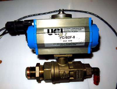 UCI PC/B2F-8 Pneumatic Valve Actuator PC-B2F-8 + UCI SOLENOID VALVE N4S-C2