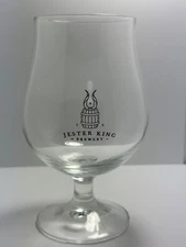 Jester King Brewery Elegant Golden Horn Barrel Craft Beer Glass Austin Texas