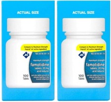 Famotidine 20mg, Lot of 400, 300,200 or 100-pick Yours New