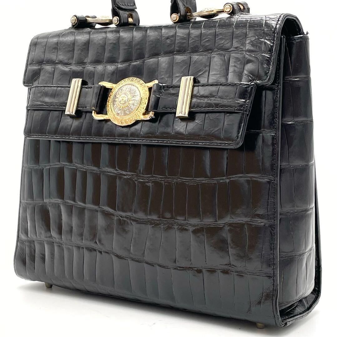 GIANNI VERSACE Top Handle Bag Handbag Sunburst Ha… - image 3
