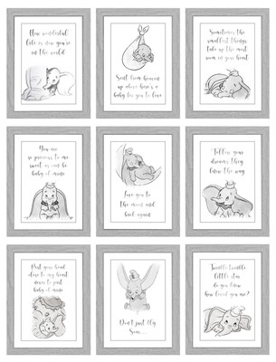 dumbo elephant nursery wall art decor quotes picture keepsake gift a4 print only ebay