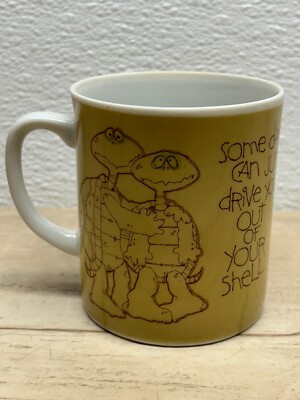 Classique Gibson Greeting Cards Turtle Humor Ceramic Coffee Mug Made In Japan