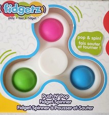 Fidgetz by Just Play Push and Pop Spinner Anxiety and Stress Relief