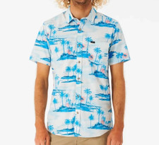 RIP CURL DREAMERS S/S Men's Button Shirt - Bone - XL - NWT