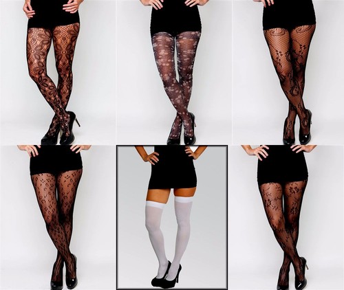 Wholesale Lot 6 Lace Fishnet Pantyhos 